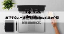 麻花星空九一麻花传剧原创mv的简单介绍